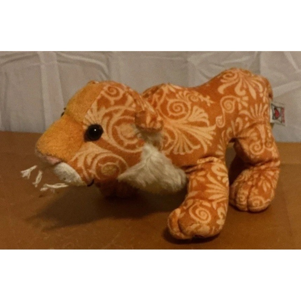 GANZ Webkinz Majestic Tiger HM480 Orange Stuffed Plush Toy Animal, No Code